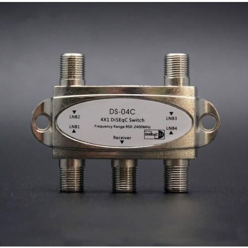 Hot 4x1 DiSEqC Switch 4 to 1 Out DiSeqc Switch for TV Satellite Receiver Satellite Signal Antenna flat LNB Switch Model