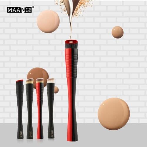 Factory Direct MAANGE Small Waistband Groove Foundation Brush Beauty Makeup Make Up Cosmetic Tolls