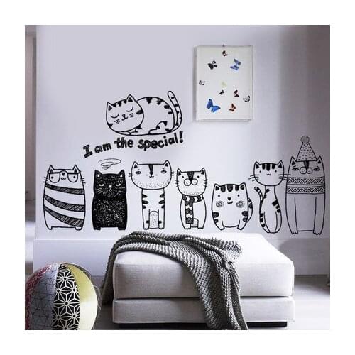 I am the Special Quotes PVC Wall Sticker Cartoon Animal Kids Room Childern Bedroom Home Decoration Poster Wall Decals Mural
