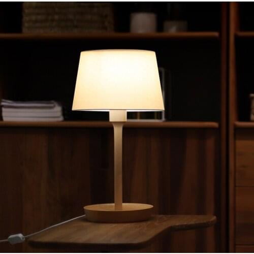 Modern Minimalist Solid Wood Fabric Shade Led Table Lamp Living Room Study Home Decor Desk Light Floor Lamp Bedroom Bedside Lamp