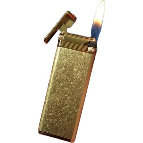 MR.SMOKE ultra-thin wheel gas lighter cigarette lighter Safety lock function 76*23*5mm