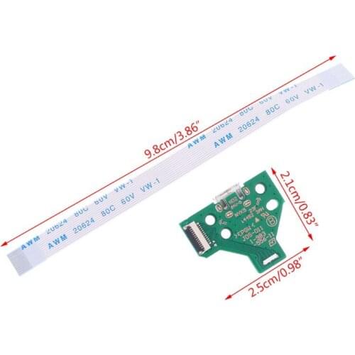 USB Charging Port Socket Board JDS-011 For PS4 Controller With 12 Pin Cable Drop ship