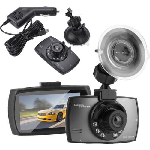 1Pcs Car Dvr Video Recorder Dash Cam Rear View Dual Camera Car Recorder Car Camera 2.4" Cycle Recording Night Vision Dashcam