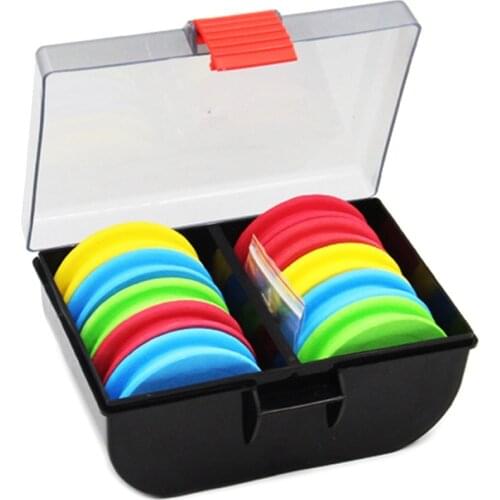 10pcs/ Box X EVA Foam Rig Winders In Storage Box Rig System Iscas Sea Pesca Fishing Tackle Box Fishing Tools Accessories