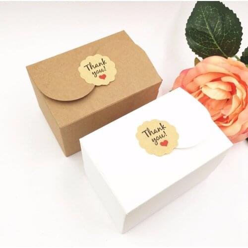 50pcs/lot Kraft Paper Wedding Favor chocolate/Candy Boxes 9*6*6cm DIY Handmade Party Storage Packing Box/Gift Boxes