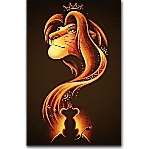 5d Diamond Embroidery Full Square&Round Cartoon Lion tiger 5d Diamond Painting Cross Stitch Rhinestone Mosaic Home Decoration