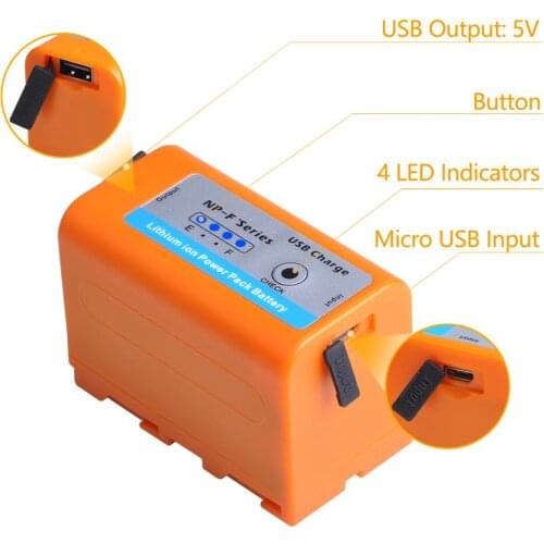 Batmax NP-F770 NP-F750 NP F770 np f750 NPF770 750 with USB Charge Output For Sony NP F970 F960 F550 F570 QM91D CCD-RV100 TRU47E