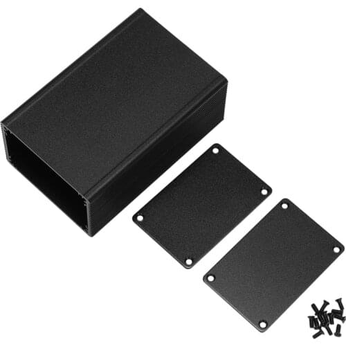 Aluminum Alloy Instrument Aluminum Shell, 100 X 66 X 43Mm Aluminum Power Amplifier Housing, DIY PCB Controller Housing