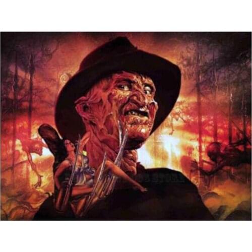 American Horror Movie Nightmare on Elm Street Diamond Paintings Room Decor Art Craft Full Square Drill 5D DIY Needlework XN1433