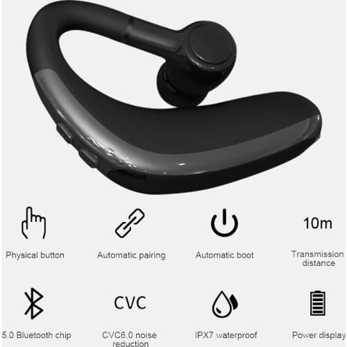 H500 V5.0 Bluetooth Wireless Earphone Handsfree Business Headset Drive Call Mini Wireless Earphone for xiaomi huawei with MIC