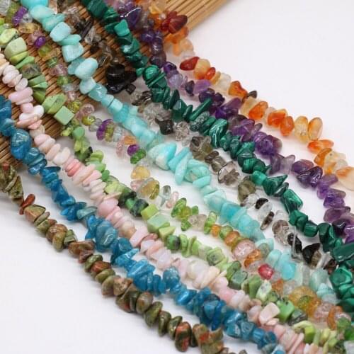 Many Types Natural Semi-precious Stones Gravel Loose Beads for Jewelry Making DIY Necklace Bracelet Earrings Accessories