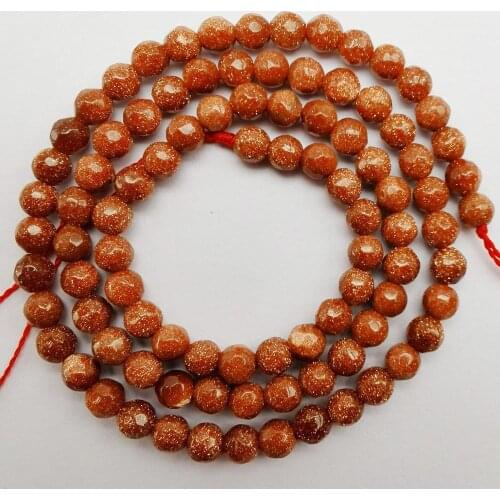 4MM Golden Sandstone Stone Faceted Loose Beads Strand 15 Inch Jewelry Making For Woman Gift A335