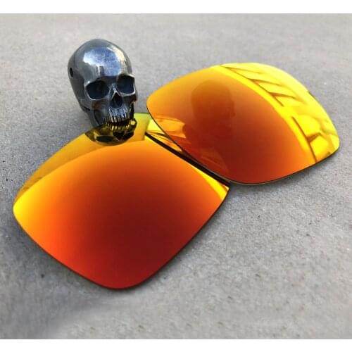 Firtox True Polarized Enhanced Replacement Lenses for-Oakley Holbrook OO9102 Sunglass (Lens Only)-Orange Red Mirror