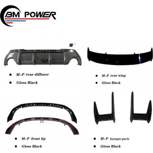 HOT SELL!2019 year 1 SERIES F40 body kit with front lip rear wing spoiler rear diffusers front wind vents blade for F40 Body kit