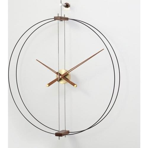 Creative Gold Luxury Wall Clcok Modern Nordic Spanish Living Room Wood 3d Large Clocks Wall Home Decor Silent Reloj De Pared