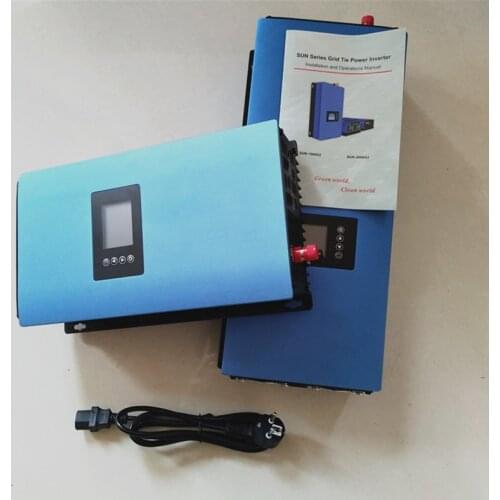 New Generation LCD Display Solar Grid Tie Micro Inverter 2000W 45V-90VDC Input to 220V or 110VAC 50/60Hz Pure Sine Wave Output