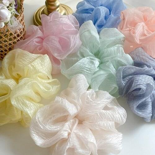 Fashion Oversize Hair Scrunchie Women Girls Elastic Hair Rubber Bands Accessories Gum Hair Ring Rope Ponytail Holder Headdress
