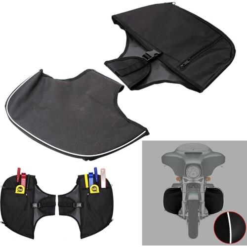 Motorcycle Leg Bags Warmer Chaps Soft Lowers For Street Glide Road King Glide Electra 1980-2019 Motorcycle Bag Protection Rider