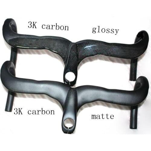 Full Carbon fiber road Bike handlebar Integrated carbon Handlebar integrative bicycle handlebar with stem 28.60mm