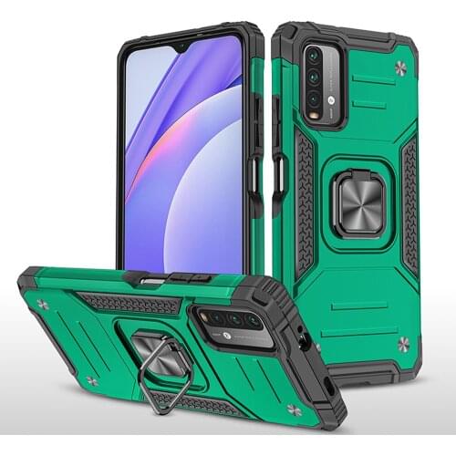 Ring Stand TPU Silicone Bumper Cover Fundas For Xiaomi Poco M3 PocoM3 Redmi 9T 9 Power Redmi9T Redmi9Power Note 9 Note9 4G Case