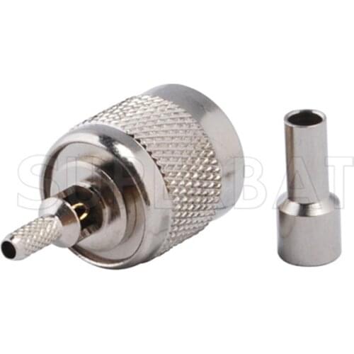 Superbat 10 pcs TNC Crimp Plug for RG174 RG316 LMR100 1.13mm 1.37mm Cable