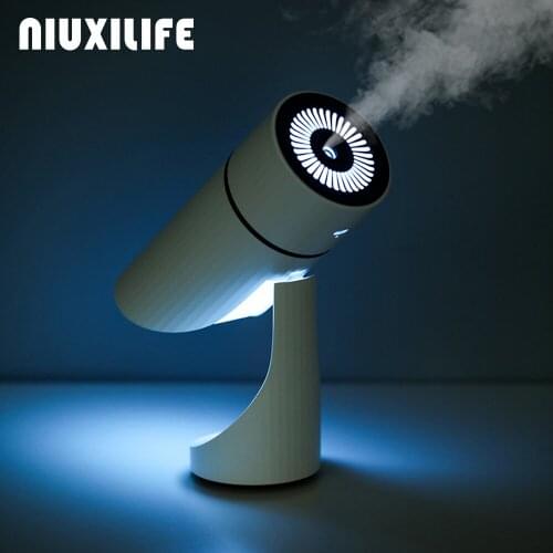 NIUXILIFE Humidifier And Of Indoor Niuxilife Light Auto Desktop Ultrasonic Can Night Water Usb Fog Out Tilt Portable Humidifier