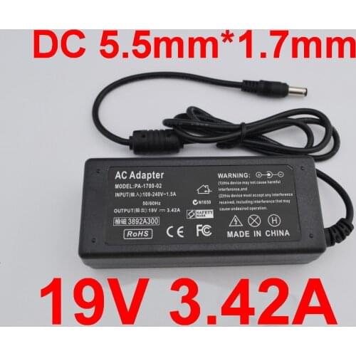 1pcs 19V 3.42A 65W for Chicony Laptop Charger for ACER Gateway MS2285 MS2274 NV78 CPA09-A065N1 A065R035L A11-065N1A Ac Adapter