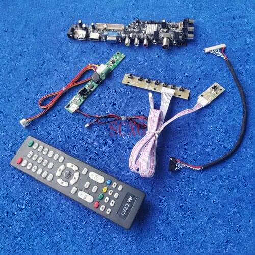 LCD/LED Digital Signal HDMI-compatible USB VGA AV LVDS 30Pin 1366*768 Monitor controller board For LTM185AT04/LTM185AT05 DIY Kit