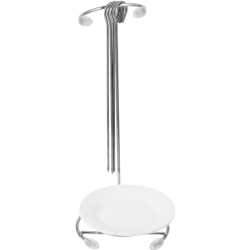 1 Set Barbecue Skewer Needles Hanging Rack Stainless Steel Grill Food Rack