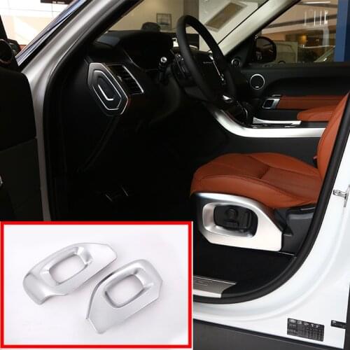 2 Pcs For Land Rover Range Rover Vogue Autobiography Sport 14-17 Car Styling Chrome Seat Side Cover Trim Accessories