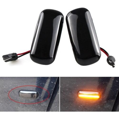 2PCS Dynamic Turn Signal Light LED Side Marker Fender Sequential Indicator Lamp For AUDI S4 B6 B7 2000-2005 A4 S4 RS4 B8 05-08