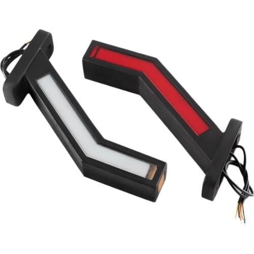 2x 12/24V Universal LED Side Marker Lights Lamp for Trailer SUV Truck Lorry