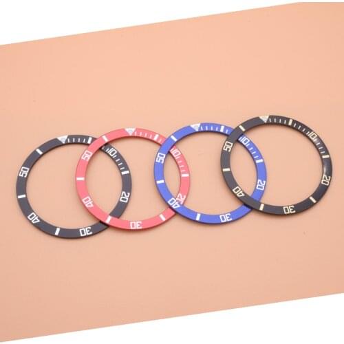 38mm*31.5mm Flat Metal Bezel Insert For Seiko brand Watch case SKX007 SKX011 Divers SUB Replacement of watch parts Replace Ring