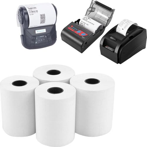 50 Rolls/Lot Thermal Paper 57x38mm for Supermarket Takeaway Receipt Bill Ticket Printing POS Mobile Bluetooth Cash Register