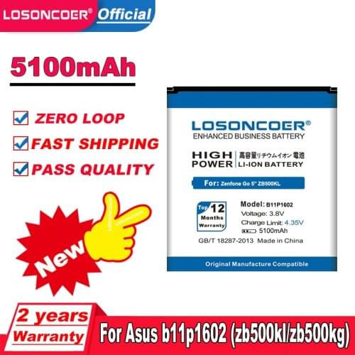 5000mAh B11P1602 Battery for Original ASUS Zenfone Go 5" ZB500KL X00AD X00ADC X00ADA Phone Battery