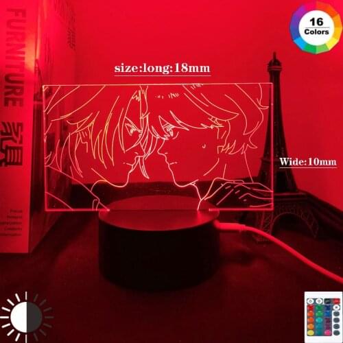 Banana Fish Led Night Light for Bedroom Decor Nightlight Birthday Gift BL Anime 3d Lamp Banana Fish