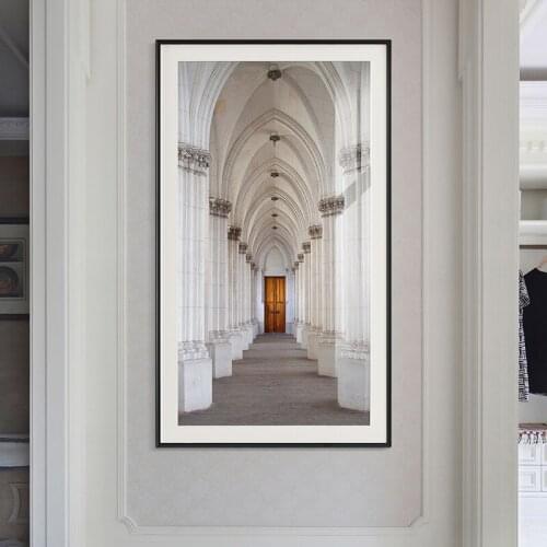 EECAMAIL Modern American Porch Decorative Painting French Luxury Architectural Diamond Embroidery Art Painting No Frame