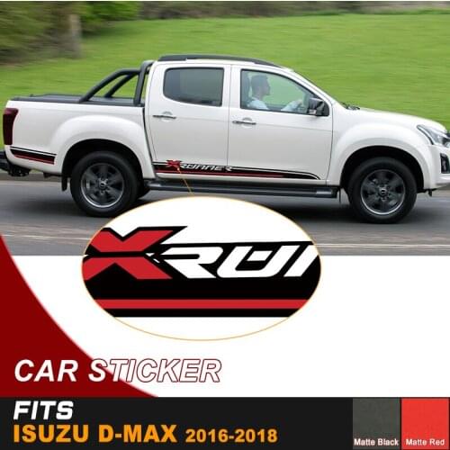 Car exterior xrunner side door cool stripe graphic Vinyl Car sticker for isuzu dmax 2016 X RUNER