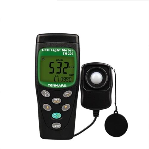 TM-209M Digital Illuminance Meter Lamp Test LED Automatic Shift Measuring Instrument