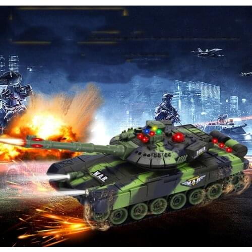 Infrared Battle Wireless Remote Control Track Main Battle Tank Model Remote Control Car Sound And Light Children Electric Toys