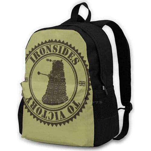Ironsides To Y Fashion Travel Laptop School Backpack Bag Who Matt Smith Jenna Daleks Who Ironsides Tardis Y Winston Churchill