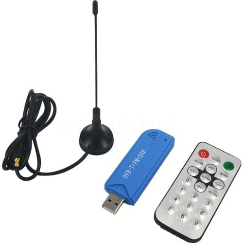 Kebidu Mini Video TV Dongle DVB-T+DAB+FM RTL2832U + R820T2 Digital USB 2.0 TV Stick Support SDR Tuner Receiver For HDTV