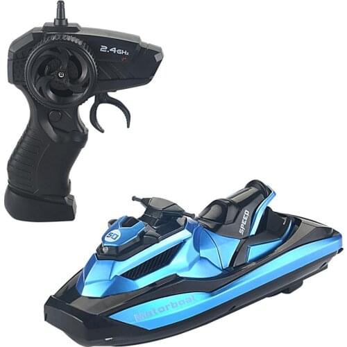 2.4G Remote Control Boat Motor Speed Boat High Speed Yacht Model Electric Toy Boat Water Summer Toy