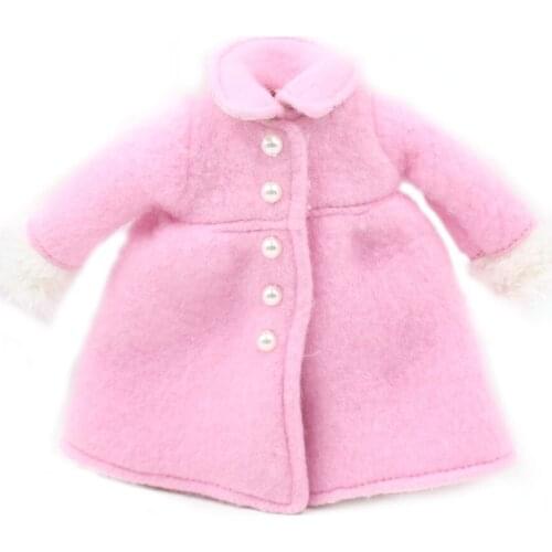 Outfits for ICY DBS Blyth doll Pink pearl Coat suitable for the JOINT body cute suit for 1/6 BJD ob24 anime girl
