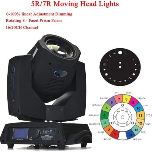 Newest Moving Head Light Optional 5R 200W / 7R 230W Yodn Lamp Bulb Moving Head Beam Light LED DMX512 DJ Disco Party stage Lights