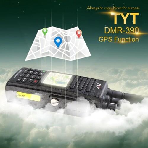 Brand New TYT Upgrade GPS Waterproof IP-67 VHF DMR Digital Ham Two Way Radio MD-390 Voice Encryption Free Earphone and Cable
