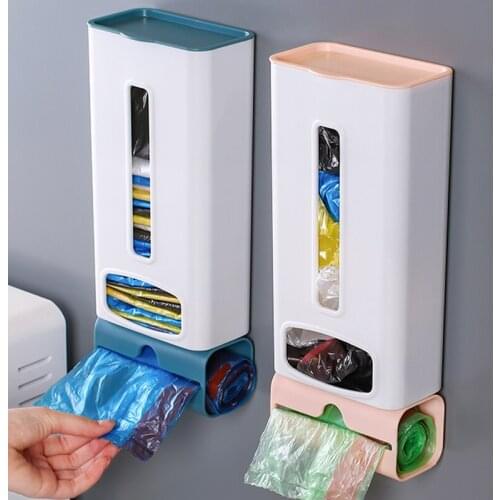 New home life wall hanging kitchen garbage bag storage rack kitchen bathroom plastic bag Nordic style shoe cover storage box