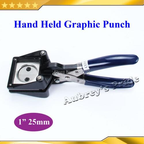 NEW Hand Held Manual Round for 1" 25mm Button (Actual Cutting Size 35MM) Paper Graphic Punch Die Cutter for Pro Button Maker