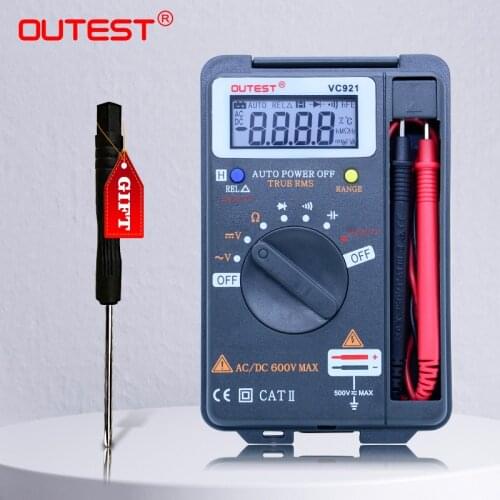 OUTEST Digital Multimeter 6000 Counts Ture RMS Backlight AC/DC Ammeter Voltmeter Ohm Portable Meter Voltage Meter Auto/Manual
