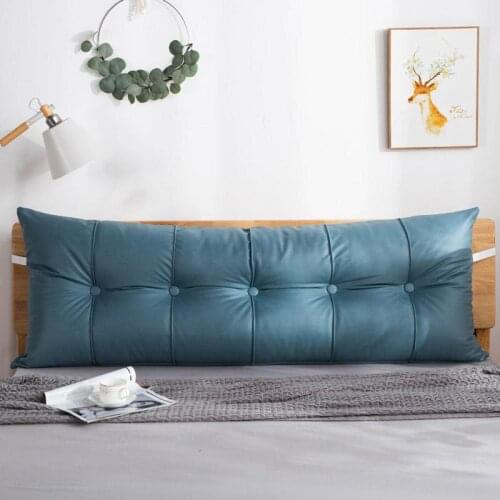 Frosted knitted fabric bed head pillow and large backrest for reading on the bed and sofa and decorate the bedroom